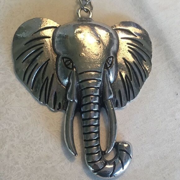 $12 or 3/$25 Silvertone Elephant Necklace Set - Picture 5 of 13